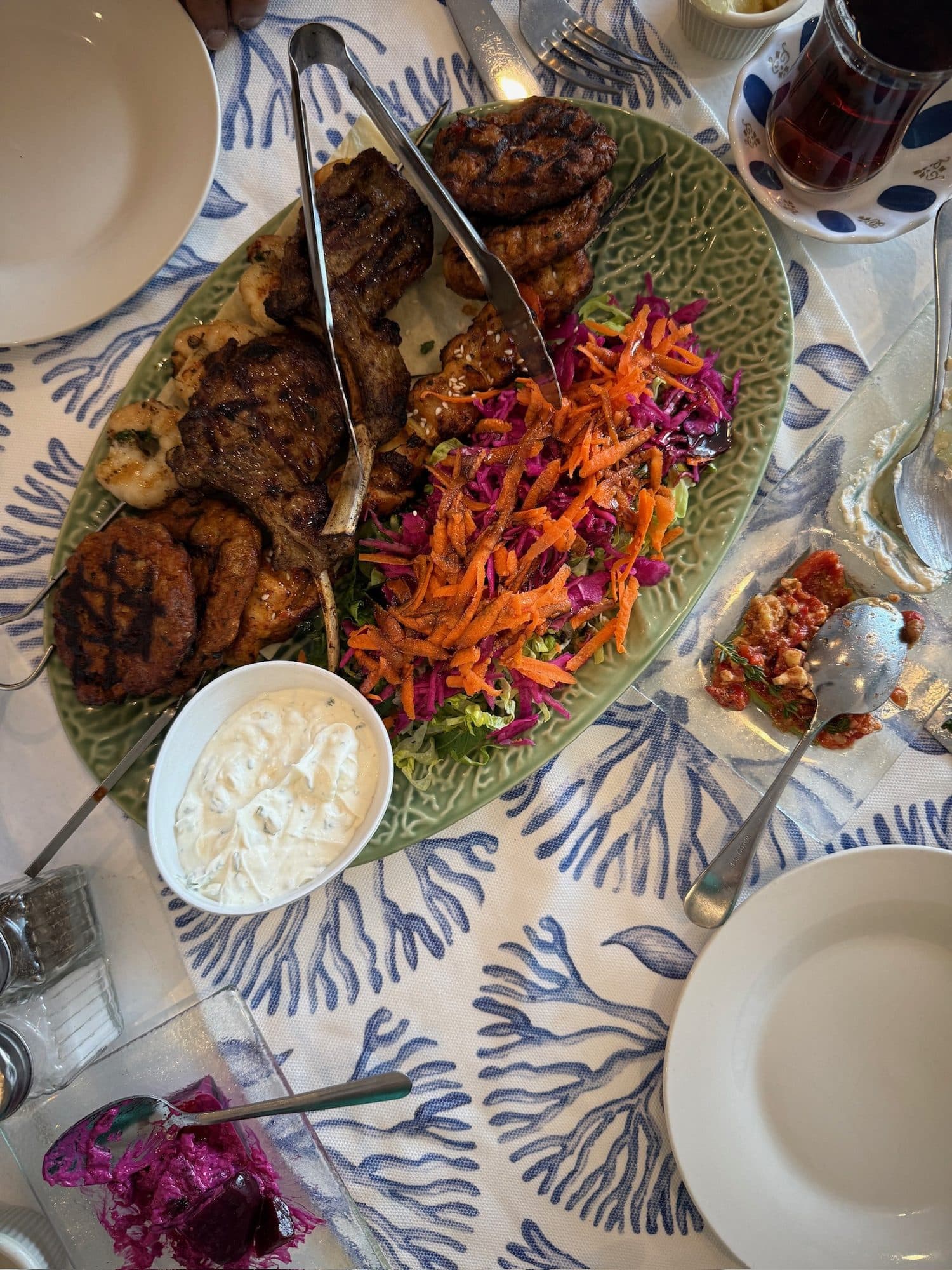 Mediterranean grill platter